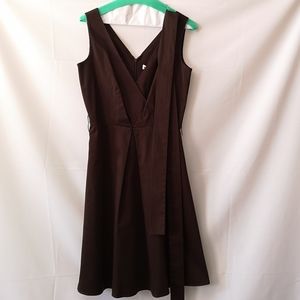 Calvin Klein Dress Chocolate Brown Box Pleats, 2P